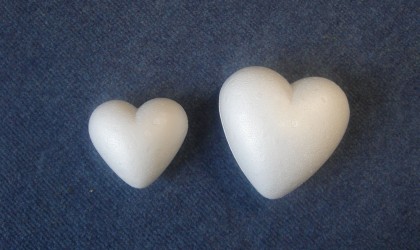 Polystyrene heart