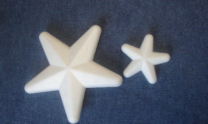 Polystyrene stars