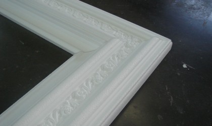 Polystyrene frame