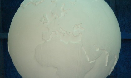 Giant world map