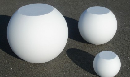 Sphères découpe spéciale polystyrène expansé lisse