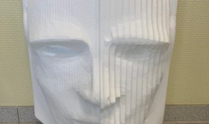 Visage en polystyrène